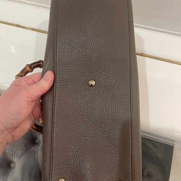 Gucci brown tote with bamboo handles!! Never used! NWOT - Picture 4 of 14